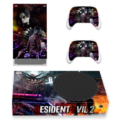 Resident Evil 2 decal skin for Xbox Series S Console and 2 Controllers