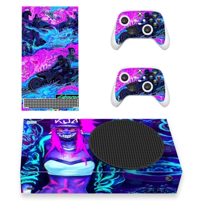 Cyberpunk 2077 decal skin for Xbox Series S Console and 2 .. Cyberpunk 2077 decal skin for Xbox Series S Console and 2 ..