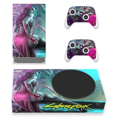 Cyberpunk 2077 decal skin for Xbox Series S Console and 2 .. Cyberpunk 2077 decal skin for Xbox Series S Console and 2 ..