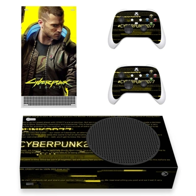 Cyberpunk 2077 decal skin for Xbox Series S Console and 2 Controllers
