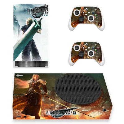 Final Fantasy 7 decal skin for Xbox Series S Console and 2 Controllers