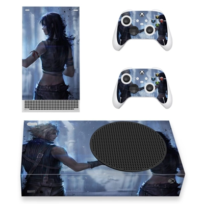 Final Fantasy 7 decal skin for Xbox Series S Console and 2 Controllers
