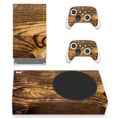 Wood Texture decal skin for Xbox Series S Console and 2 Controllers
