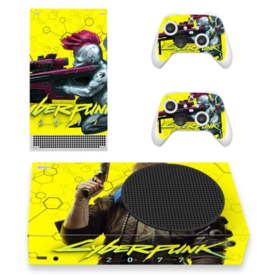 Cyberpunk 2077 decal skin for Xbox Series S Console and 2 Controllers