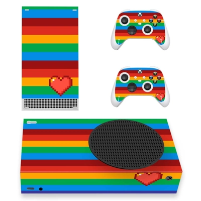Heart Texture decal skin for Xbox Series S Console and 2 Controllers