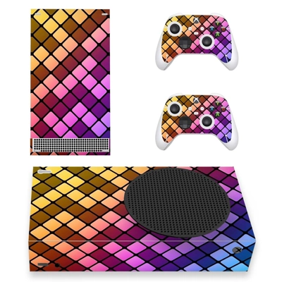 Digital Texture decal skin for Xbox Series S Console and 2 Controllers