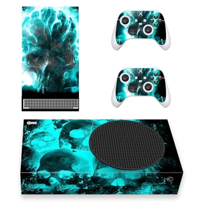 Skull Texture decal skin for Xbox Series S Console and 2 Controllers