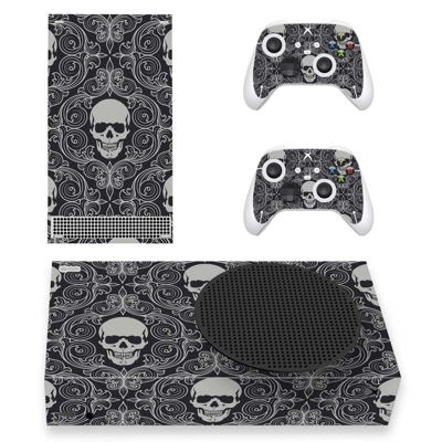 Skull Texture decal skin for Xbox Series S Console and 2 Controllers