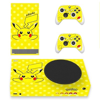 Pokemon Pikachu decal skin for Xbox Series S Console and 2 Controllers