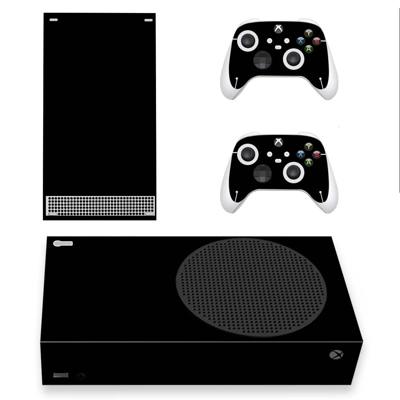 Black Classic decal skin for Xbox Series S Console and 2 Controllers