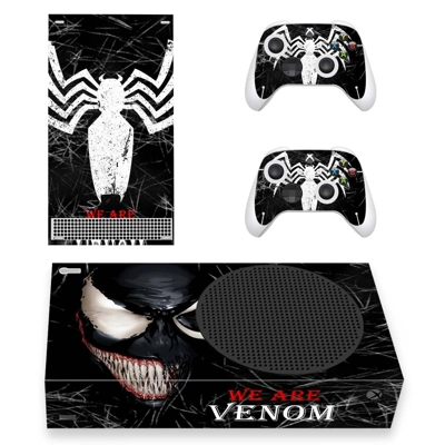 Venom decal skin for Xbox Series S Console and 2 Controllers Venom decal skin for Xbox Series S Console and 2 Controllers
