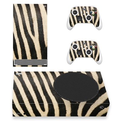 Zebra Textute decal skin for Xbox Series S Console and 2 Controllers