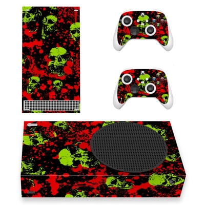 Skull Texture decal skin for Xbox Series S Console and 2 Controllers