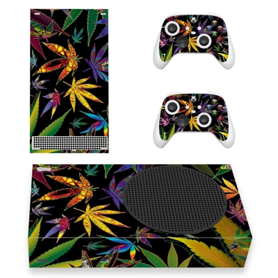 Color Weed decal skin for Xbox Series S Console and 2 Cont.. Color Weed decal skin for Xbox Series S Console and 2 Cont..