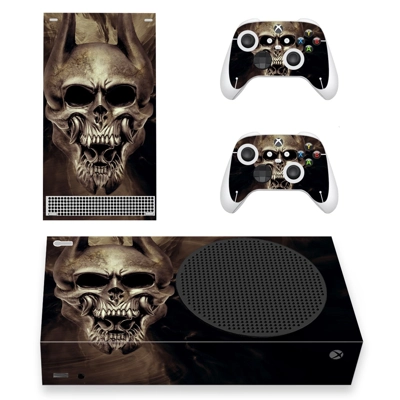 Skull Texture decal skin for Xbox Series S Console and 2 Controllers