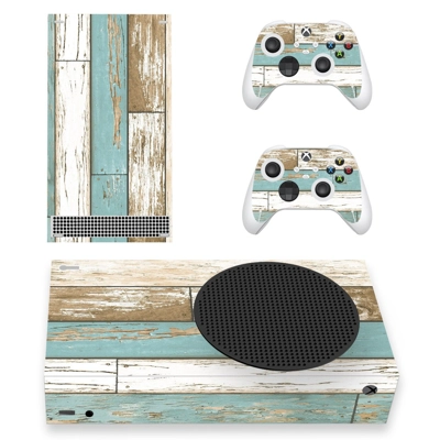 Wood Grain decal skin for Xbox Series S Console and 2 Controllers