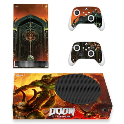 DOOM Eternal decal skin for Xbox Series S Console and 2 Controllers