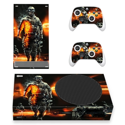 Battlefield decal skin for Xbox Series S Console and 2 Controllers