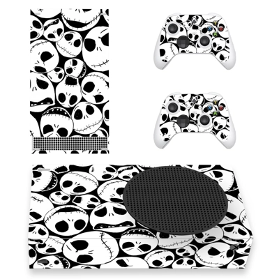 Skull Texture decal skin for Xbox Series S Console and 2 Controllers