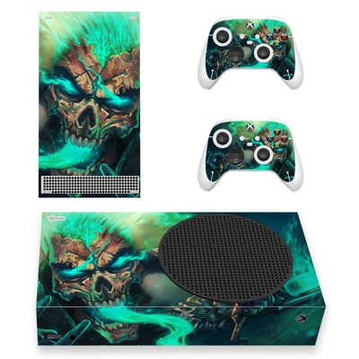 Skull Texture decal skin for Xbox Series S Console and 2 Controllers