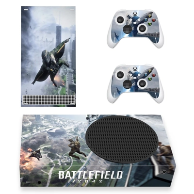 Battlefield 2042 decal skin for Xbox Series S Console and 2 Controllers