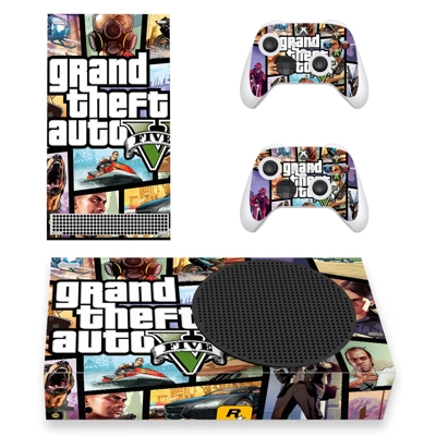 Grand theft Auto 5 decal skin for Xbox Series S Console and 2 Controllers