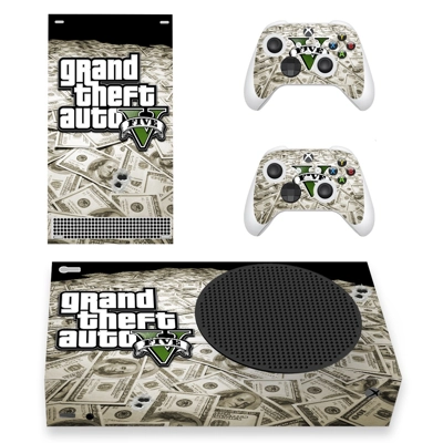 Grand theft Auto 5 decal skin for Xbox Series S Console and 2 Controllers