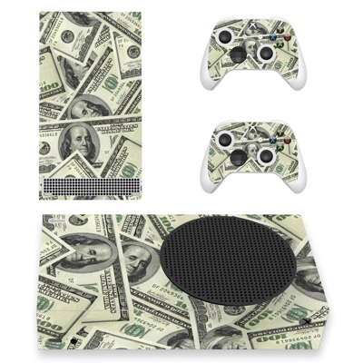 Dollar Texture decal skin for Xbox Series S Console and 2 Controllers