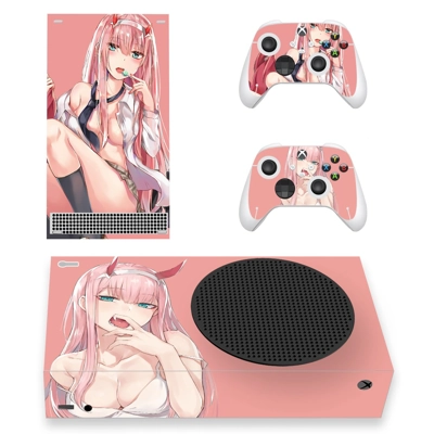 Anime girl decal skin for Xbox Series S Console and 2 Cont.. Anime girl decal skin for Xbox Series S Console and 2 Cont..