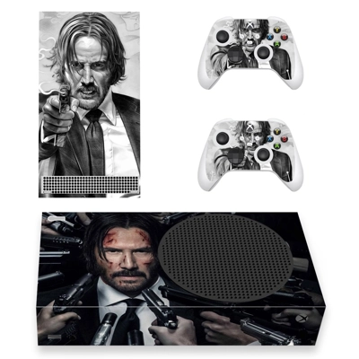 John Wick decal skin for Xbox Series S Console and 2 Controllers