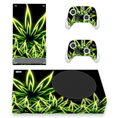 Weed Leaf decal skin for Xbox Series S Console and 2 Controllers