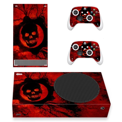 Skull Texture decal skin for Xbox Series S Console and 2 Controllers