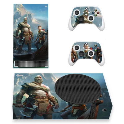 God of War decal skin for Xbox Series S Console and 2 Controllers