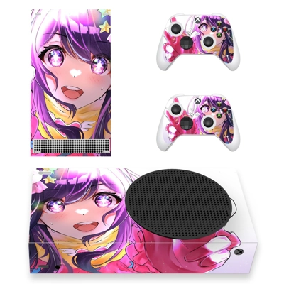Cute Anime decal skin for Xbox Series S Console and 2 Cont.. Cute Anime decal skin for Xbox Series S Console and 2 Cont..