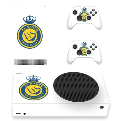 Al Nassr FC decal skin for Xbox Series S Console and 2 Con.. Al Nassr FC decal skin for Xbox Series S Console and 2 Con..