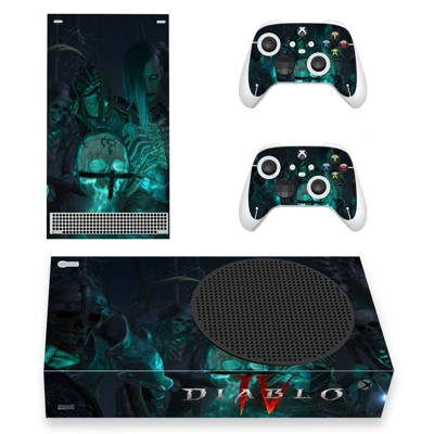Diablo 4 decal skin for Xbox Series S Console and 2 Controllers