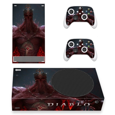 Diablo 4 decal skin for Xbox Series S Console and 2 Controllers