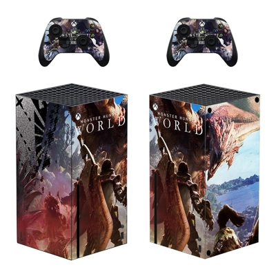 Monster Hunter World decal skin for Xbox Series X Console .. Monster Hunter World decal skin for Xbox Series X Console ..