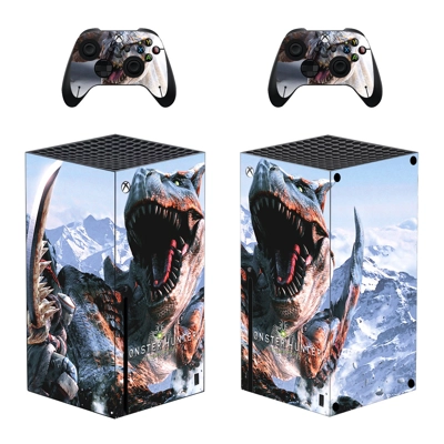 Monster Hunter World decal skin for Xbox Series X Console and 2 Controllers