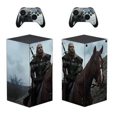 The Witcher Wild Hunt decal skin for Xbox Series X Console and 2 Controllers