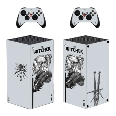 The Witcher Wild Hunt decal skin for Xbox Series X Console.. The Witcher Wild Hunt decal skin for Xbox Series X Console..