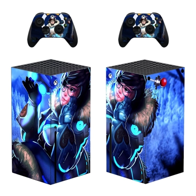 Overwatch decal skin for Xbox Series X Console and 2 Contr..