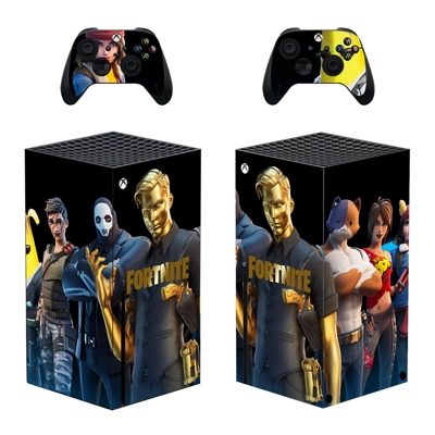 Fortnite decal skin for Xbox Series X Console and 2 Controllers
