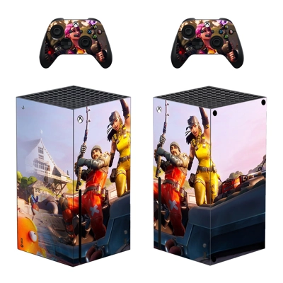 Fortnite decal skin for Xbox Series X Console and 2 Controllers