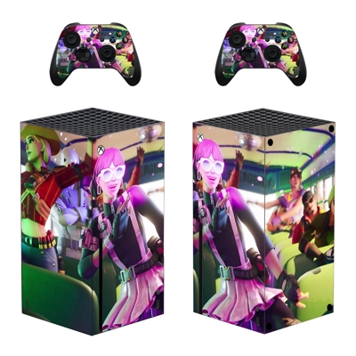 Fortnite decal skin for Xbox Series X Console and 2 Contro..