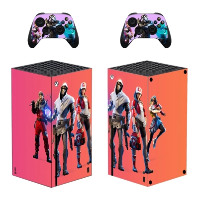 Fortnite decal skin for Xbox Series X Console and 2 Controllers