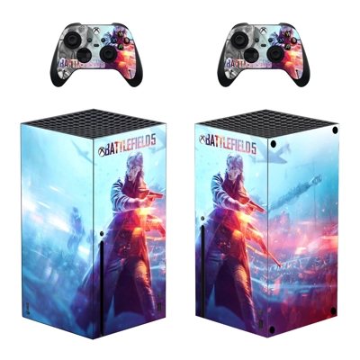 Battlefield 5 decal skin for Xbox Series X Console and 2 C.. Battlefield 5 decal skin for Xbox Series X Console and 2 C..