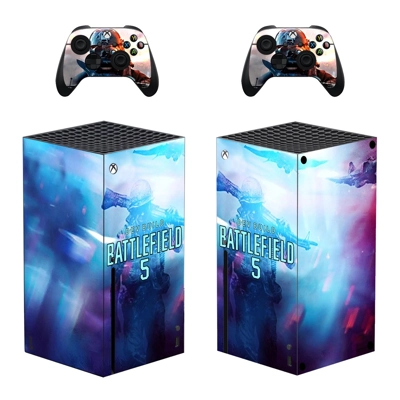 Battlefield 5 decal skin for Xbox Series X Console and 2 Controllers