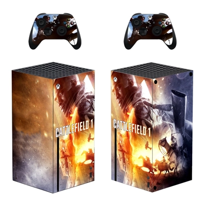 Battlefield decal skin for Xbox Series X Console and 2 Controllers