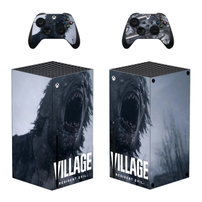 Resident Evil Village decal skin for Xbox Series X Console..